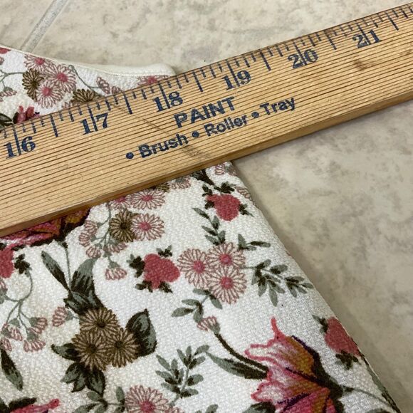 EVERLY KEYHOLE BACK Mini Halter Dress Sz L floral Lined - Picture 12 of 13